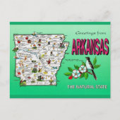 Carte postale Carte Vintage Arkansas (Devant)
