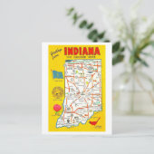 Carte postale Carte Vintage Indiana (Debout devant)