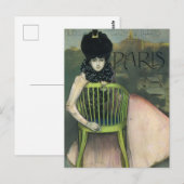 Carte Postale Cartel de cigarettes Paris (Devant / Derrière)