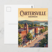 Carte Postale Cartersville, Géorgie (Devant / Derrière)