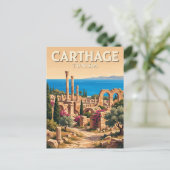 Carte Postale Carthage Tunisie (Debout devant)