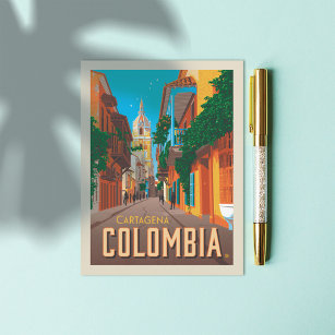 Carte Postale Carthagène, Colombie