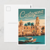 Carte Postale Carthagène Vintage (Devant / Derrière)