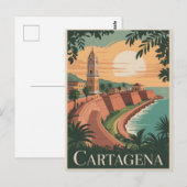 Carte Postale Carthagène vintage (Devant / Derrière)
