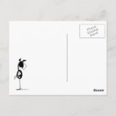 Carte Postale Cartographie à fleur sauvage et à cheval (Dos)