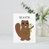 Carte Postale Cartographie Buck Tooth Beaver (Debout devant)