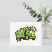 Carte Postale Cartographie de camion de déchets (Debout devant)