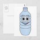 Carte Postale Carton de bouteille d'eau (Devant / Derrière)