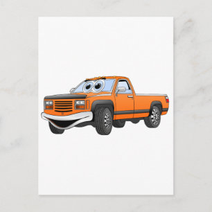 Carte Postale Carton de Camion Orange Pick Up