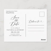 Carte Postale Carton de faire-part de greenery (Dos)
