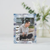 Carte Postale Carton de faire-part de remise de diplôme abstrait (Debout devant)