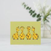 Carte Postale Carton de la Giraffe mignonne (Debout devant)
