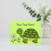 Carte Postale Carton de la Tortue mignonne (Debout devant)