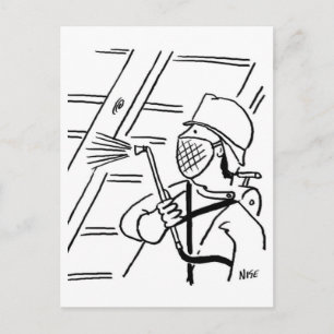 Carte postale Carton de préservation du bois