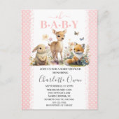 Carte Postale Carton d'invitation à la Baby Shower Oh Bébé Anima (Devant)