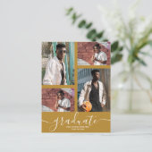 Carte Postale Carton d'invitation à la fête de remise des diplôm (Debout devant)