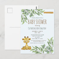 Carton d'invitation à une baby shower pour une ado