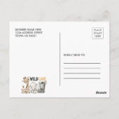 Carte Postale Carton d'invitation à une fête d'anniversaire avec (Dos)