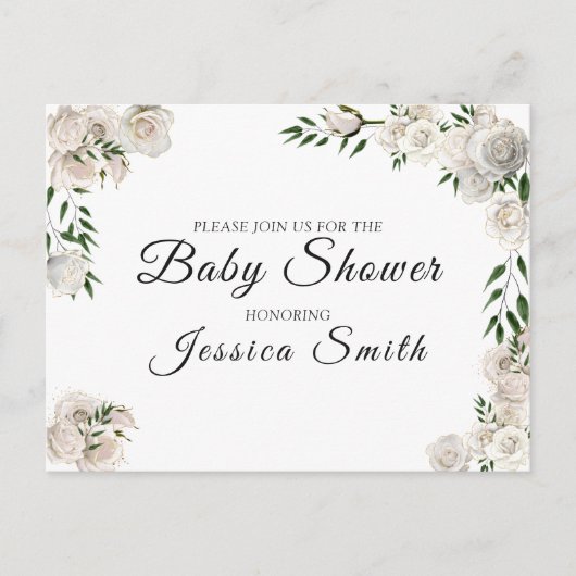 Carte Postale Carton d'invitation à une fête prénatale (Devant)