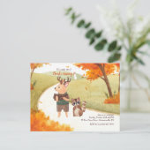 Carte Postale Carton d'invitation d'anniversaire aux animaux de  (Debout devant)