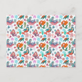 Carte Postale Carton d'invitation d'anniversaire des petites sir (Dos)