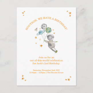 Carte Postale Carton d'invitation d'anniversaire pour enfants as