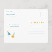 Carte Postale Carton d'invitation d'anniversaire pour enfants av (Dos)