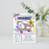 Carte Postale Carton d'invitation d'anniversaire pour une soirée (Debout devant)