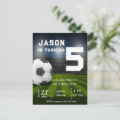 Carte Postale Carton d'invitation d'anniversaire sur le thème du (Debout devant)