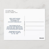 Carte Postale Carton d'invitation de remise de diplômes avec pai (Dos)