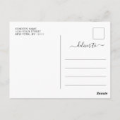 Carte Postale Carton d'invitation de remise de diplômes moderne  (Dos)