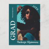 Carte Postale Carton d'invitation de remise de diplômes photo ré (Devant)