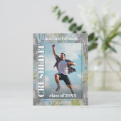 Carte Postale Carton d'invitation de remise de diplômes Vert Tur (Debout devant)