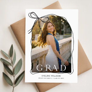 Carte Postale Carton d'invitation de remise des diplômes avec ar