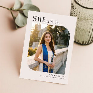 Carte Postale Carton d'invitation moderne et décontracté pour la