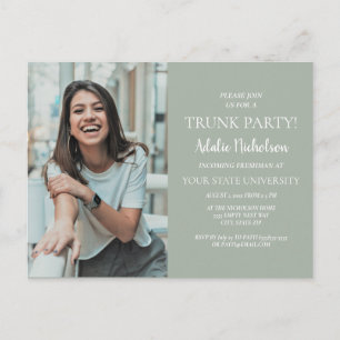 Carte Postale Carton d'invitation photo pour une fête de coffre