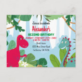 Carte Postale Carton d'invitation pour une fête d'anniversaire s (Devant)