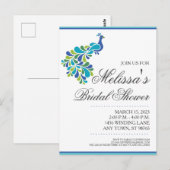 Carte Postale Carton d'invitation pour une fête de mariage en l' (Devant / Derrière)