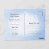 Carte Postale Carton d'invitation pour une fête sur le thème de  (Dos)