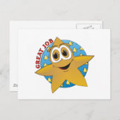 Carte Postale Carton Gold Star (Devant / Derrière)