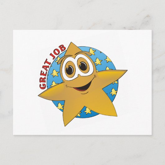Carte Postale Carton Gold Star (Devant)