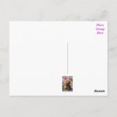 Carte Postale Carton postale violet chien chiot Yorkshire Terrie (Dos)