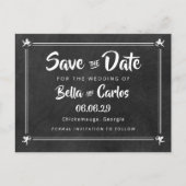 Carte Postale Cartons de Mariage Tableau Noir (Devant)