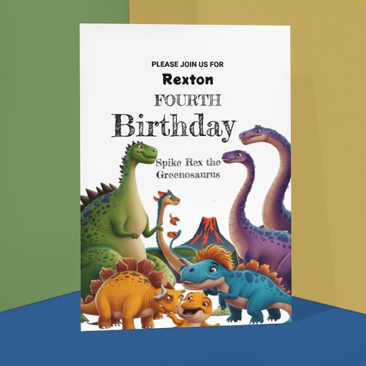 Carte Postale Cartons d'invitation pour une fête d'anniversaire