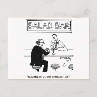 Carte Postale Cartoon à salade 4257