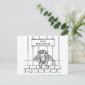 Carte Postale Cartoon Ape 1537 (Debout devant)