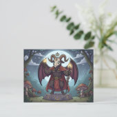 Carte Postale Cartoon Baphomet (Debout devant)