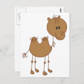 Carte Postale Cartoon Camel (Devant / Derrière)