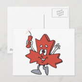 Carte Postale Cartoon Canada (Devant / Derrière)