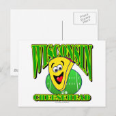 Carte Postale Cartoon CheeseHead 2 (Devant / Derrière)